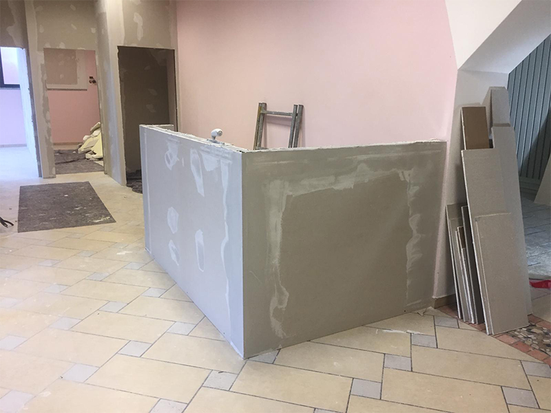 Struttura in cartongesso